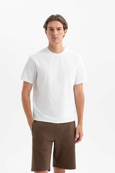 Футболка с орнаментом, цвет Белый