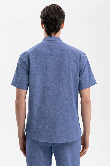 Сорочка Limited edition с коротким рукавом из хлопка, цвет Голубой