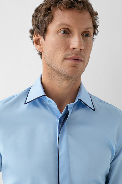 Сорочка из хлопка, цвет Голубой