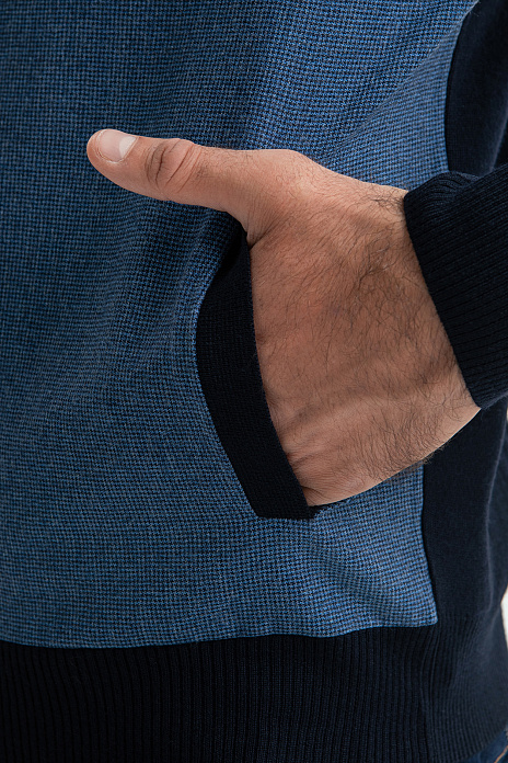 Кардиган из шерсти, лимитированная коллекция, цвет Синий темный