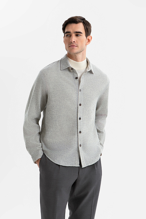 Сорочка Limited edition из шерсти, цвет Бежевый